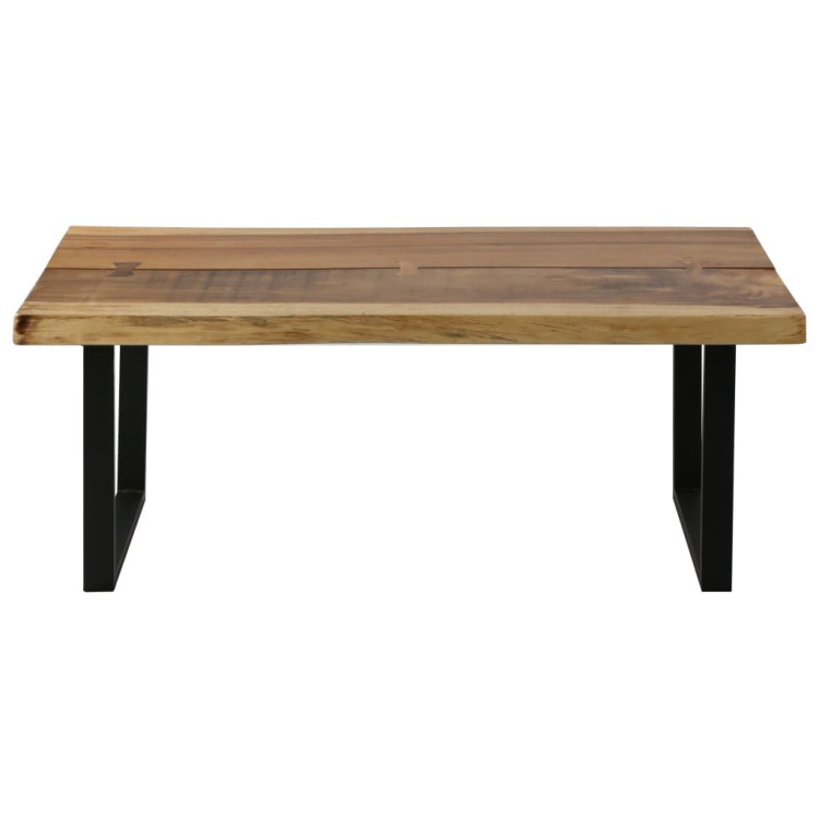 Coffee Table Solid Suar Wood 102x56x41 Cm image 3