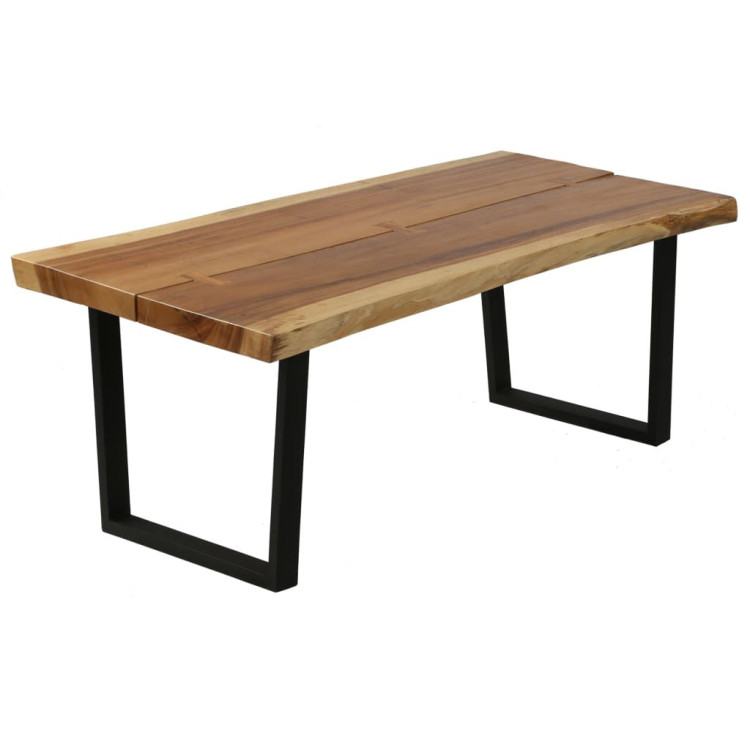 Coffee Table Solid Suar Wood 102x56x41 Cm image 7