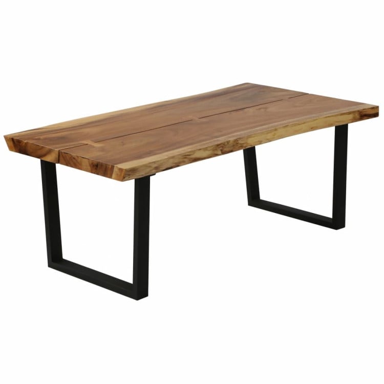Coffee Table Solid Suar Wood 102x56x41 Cm image 8
