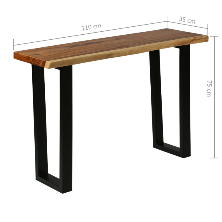 Console Table Solid Suar Wood 110x35x75 Cm image 11