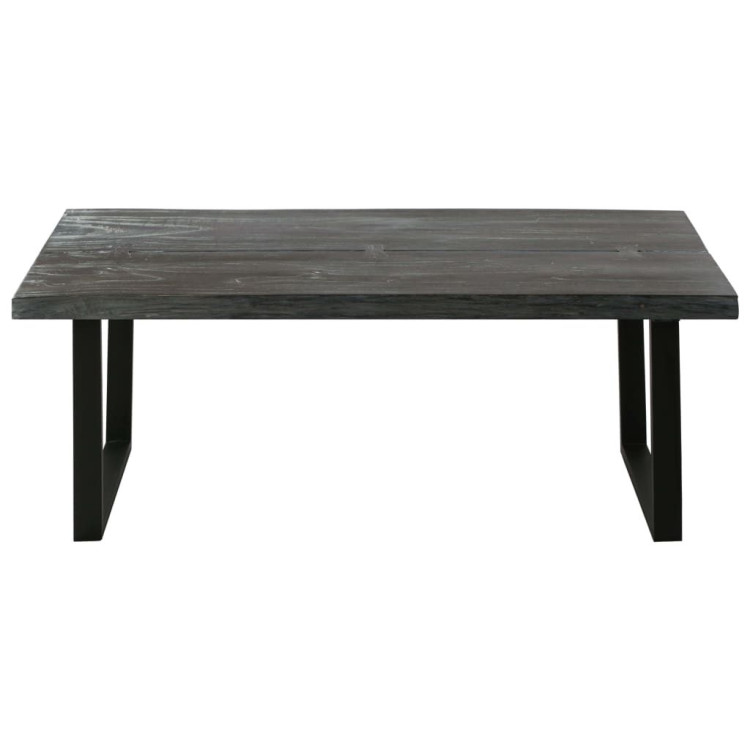 Coffee Table Solid Mindi Wood 102x56x41 Cm Grey image 3