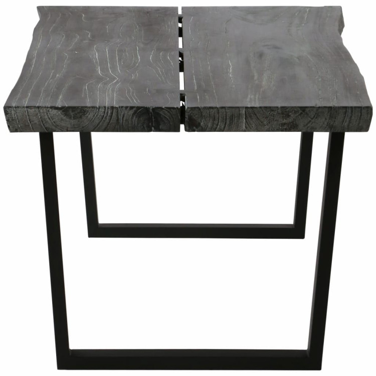 Coffee Table Solid Mindi Wood 102x56x41 Cm Grey image 4