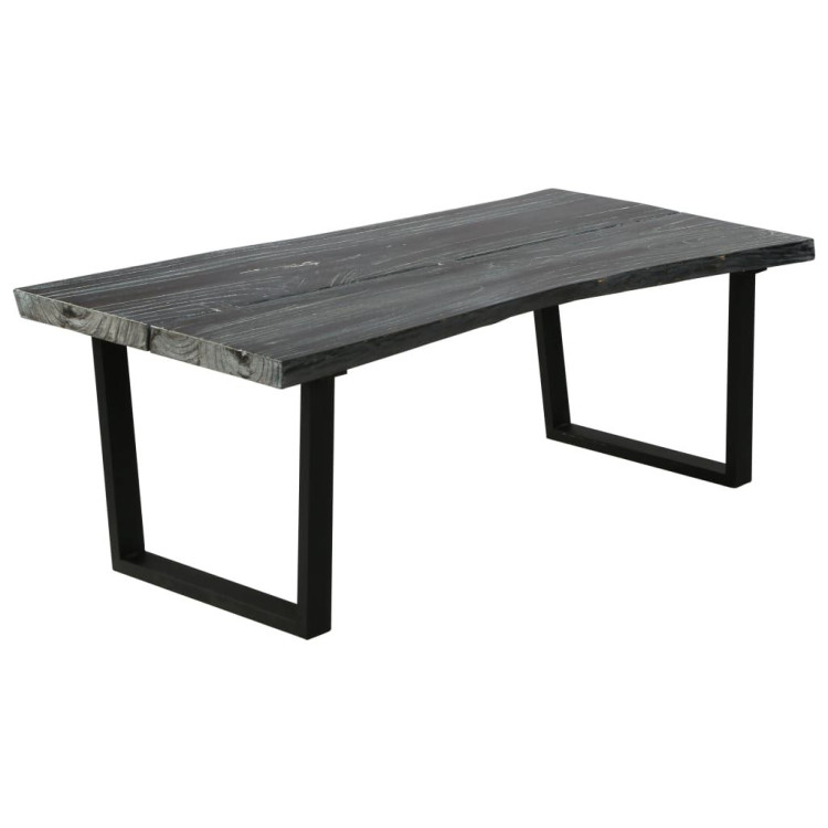 Coffee Table Solid Mindi Wood 102x56x41 Cm Grey image 10
