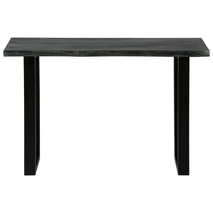 Console Table Solid Mindi Wood 110x35x75 Cm Grey image 3