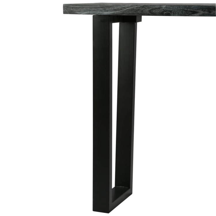 Console Table Solid Mindi Wood 110x35x75 Cm Grey image 6