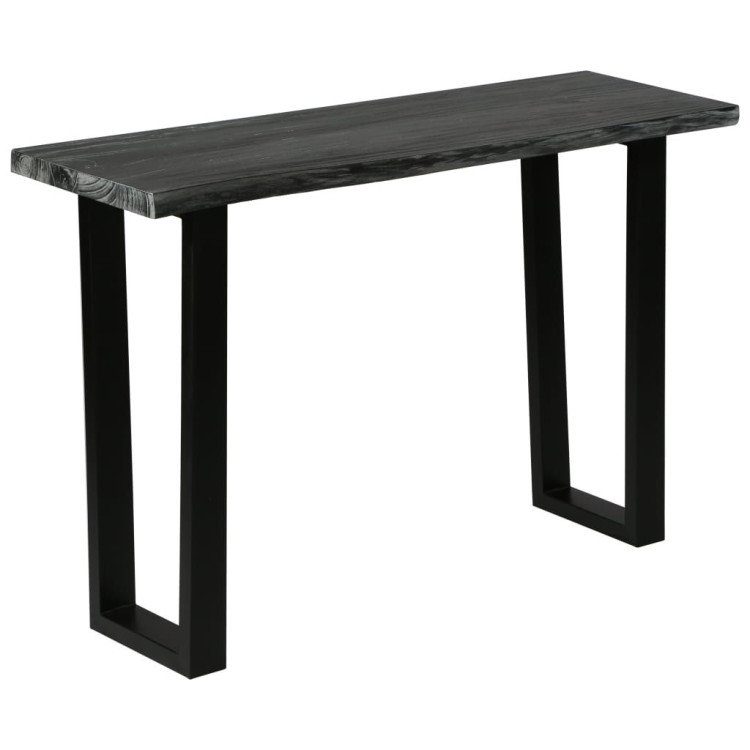 Console Table Solid Mindi Wood 110x35x75 Cm Grey image 7