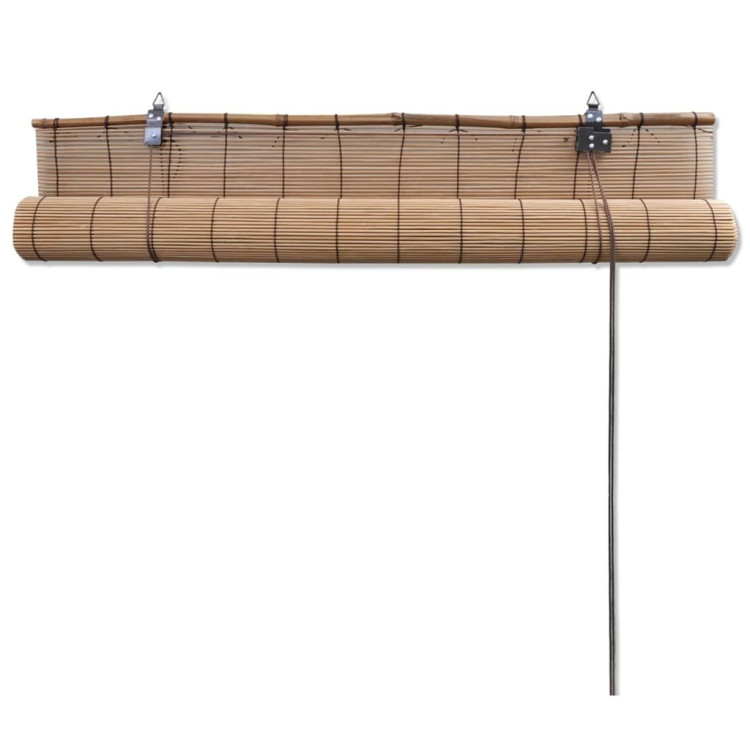 Roller Blind Bamboo 150x160 Cm Brown image 6