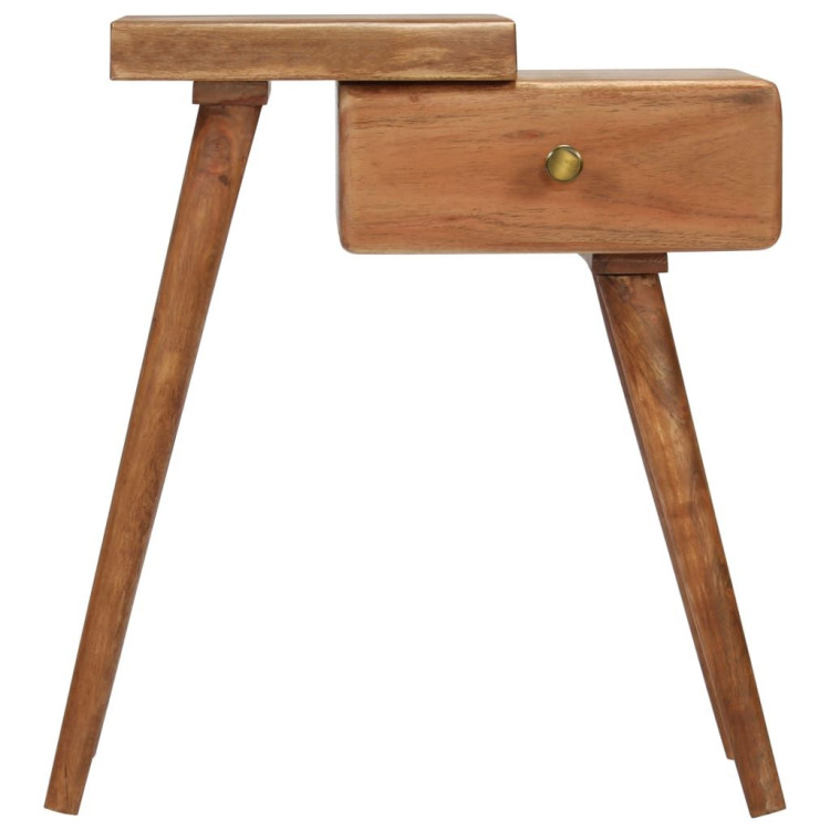 Bedside Table Solid Acacia Wood 45x32x55 Cm image 3