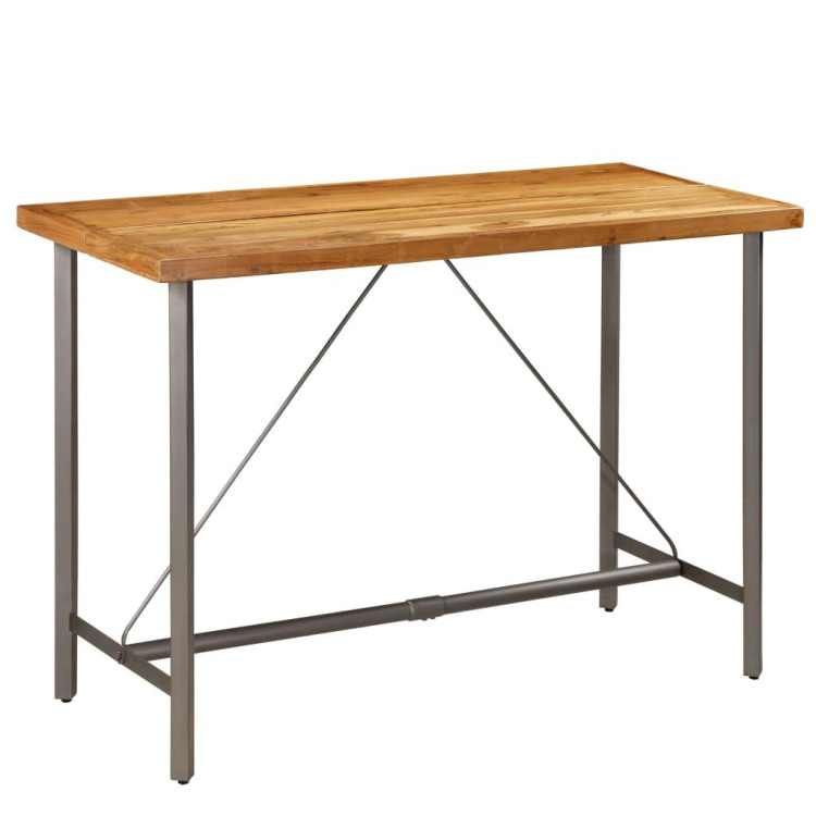 Bar Table Solid Reclaimed Teak 150x70x106 Cm image 2