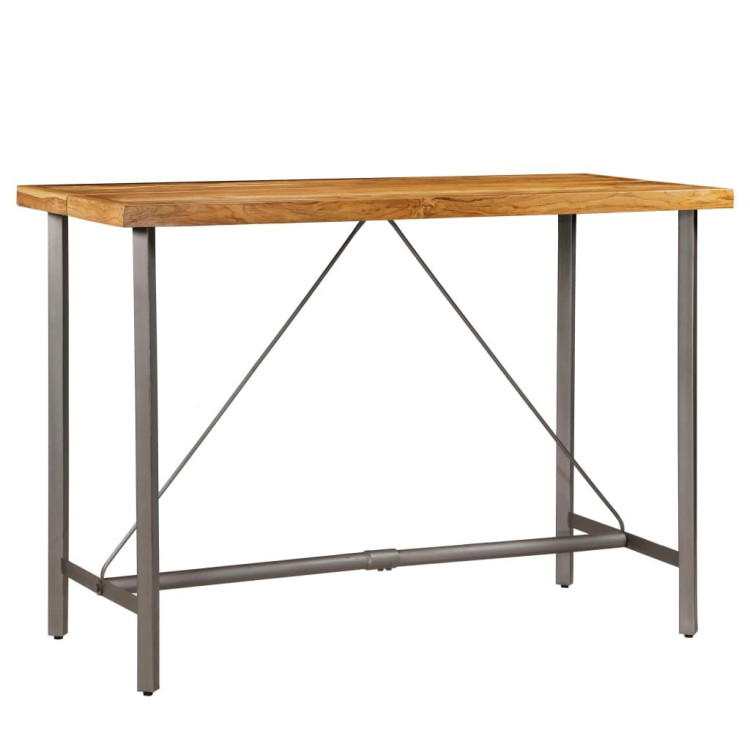 Bar Table Solid Reclaimed Teak 150x70x106 Cm image 3