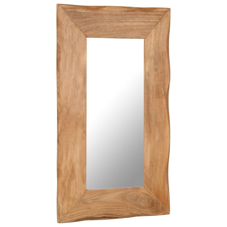 Cosmetic Mirror 50x80 Cm Solid Acacia Wood image 3