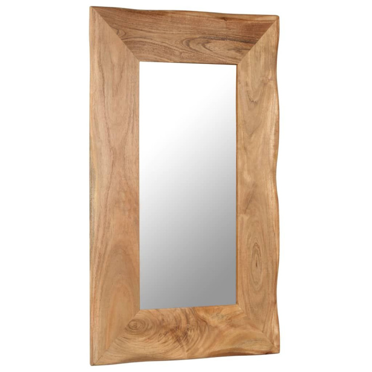 Cosmetic Mirror 50x80 Cm Solid Acacia Wood image 7