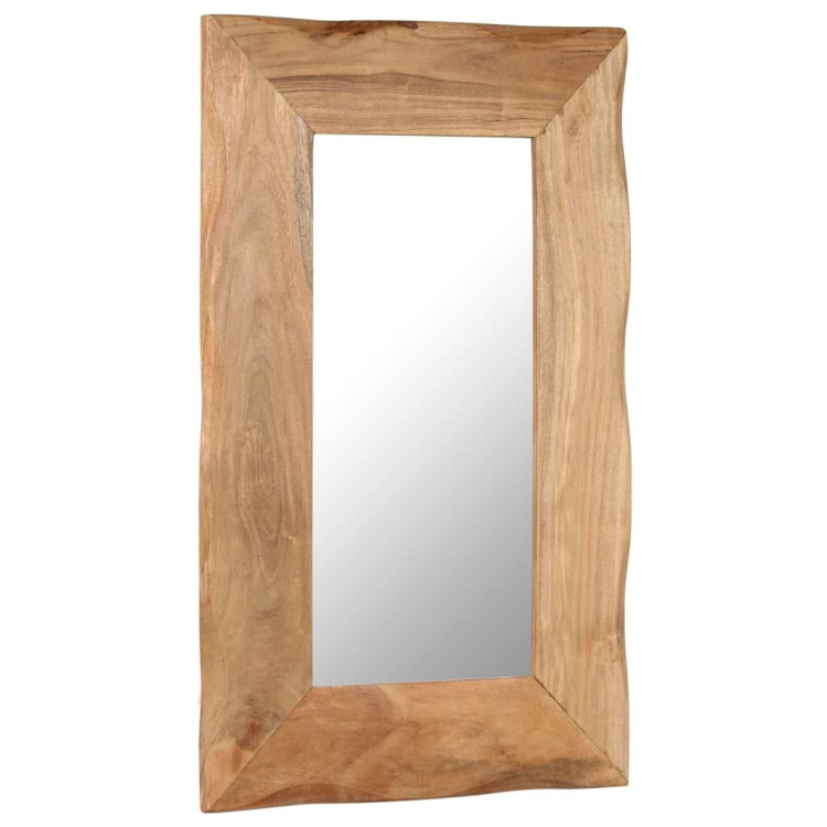 Cosmetic Mirror 50x80 Cm Solid Acacia Wood image 9