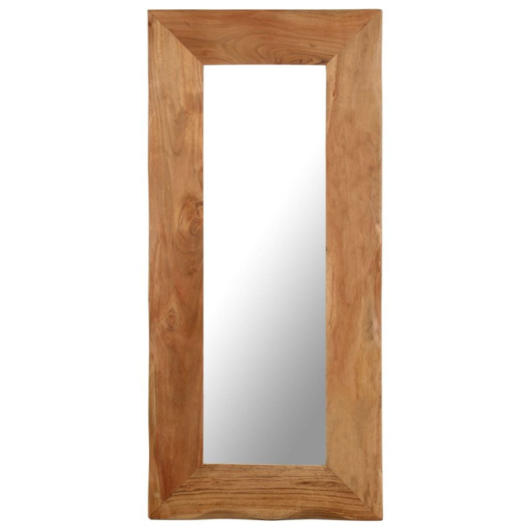 Cosmetic Mirror 50x110 Cm Solid Acacia Wood image 2