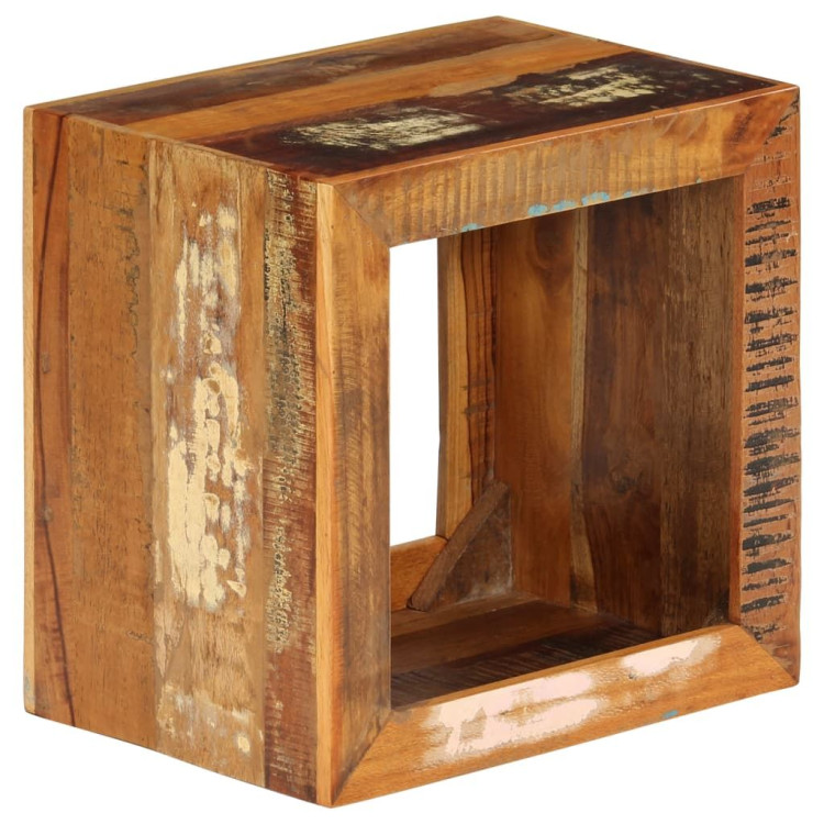 Stool 40x30x40 Cm Solid Reclaimed Wood image 12
