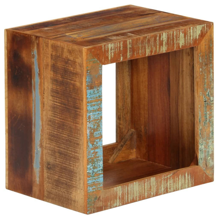 Stool 40x30x40 Cm Solid Reclaimed Wood image 11