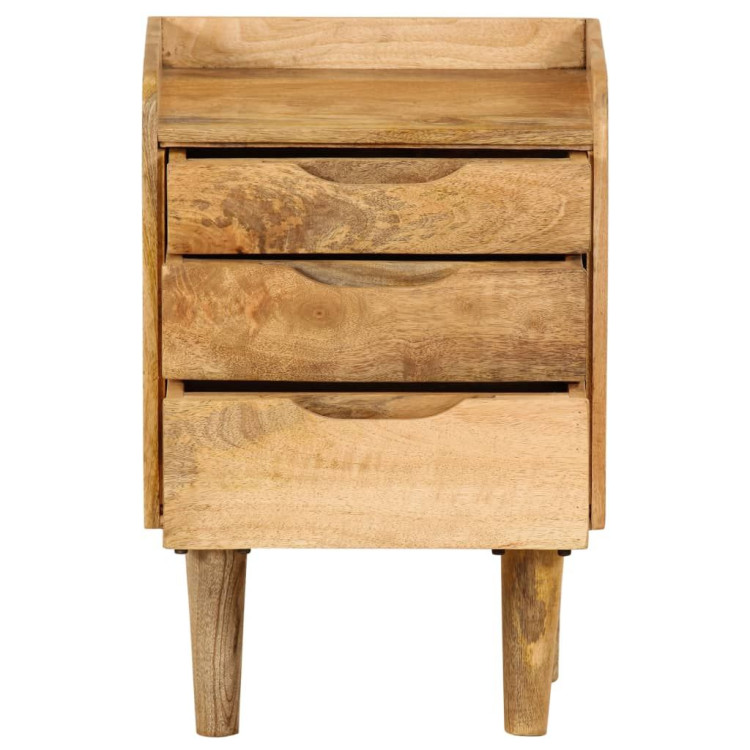 Bedside Cabinet Solid Mango Wood 40x30x59.5 Cm image 4