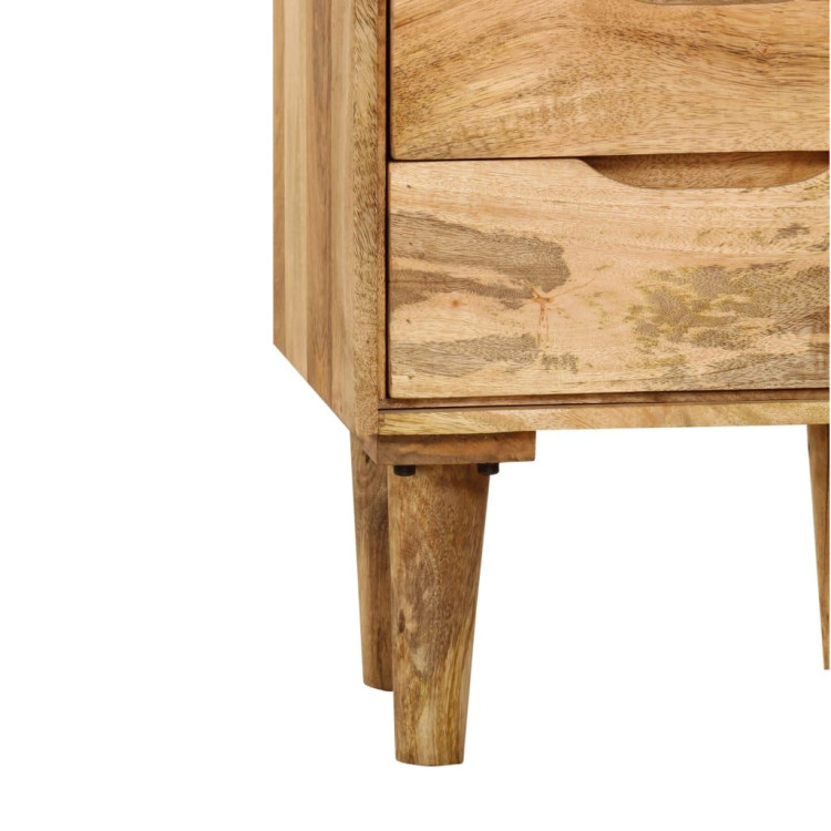 Bedside Cabinet Solid Mango Wood 40x30x59.5 Cm image 7