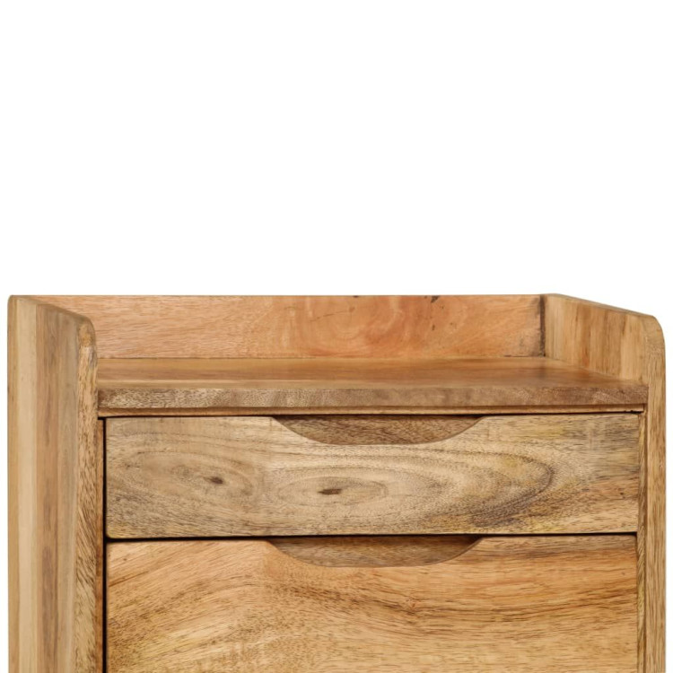 Bedside Cabinet Solid Mango Wood 40x30x59.5 Cm image 8