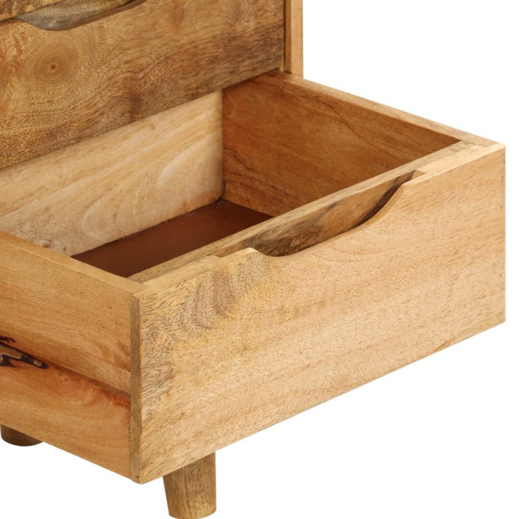 Bedside Cabinet Solid Mango Wood 40x30x59.5 Cm image 11