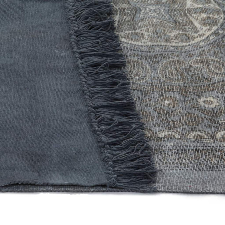 Kilim Rug Cotton 120x180 Cm With Pattern Grey image 5