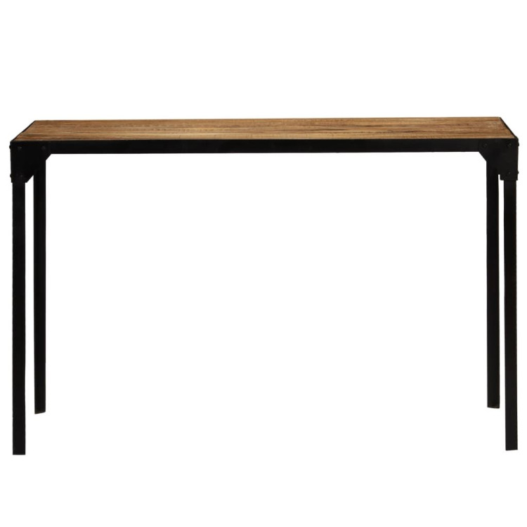 Dining Table Solid Rough Mange Wood And Steel 120 Cm image 5