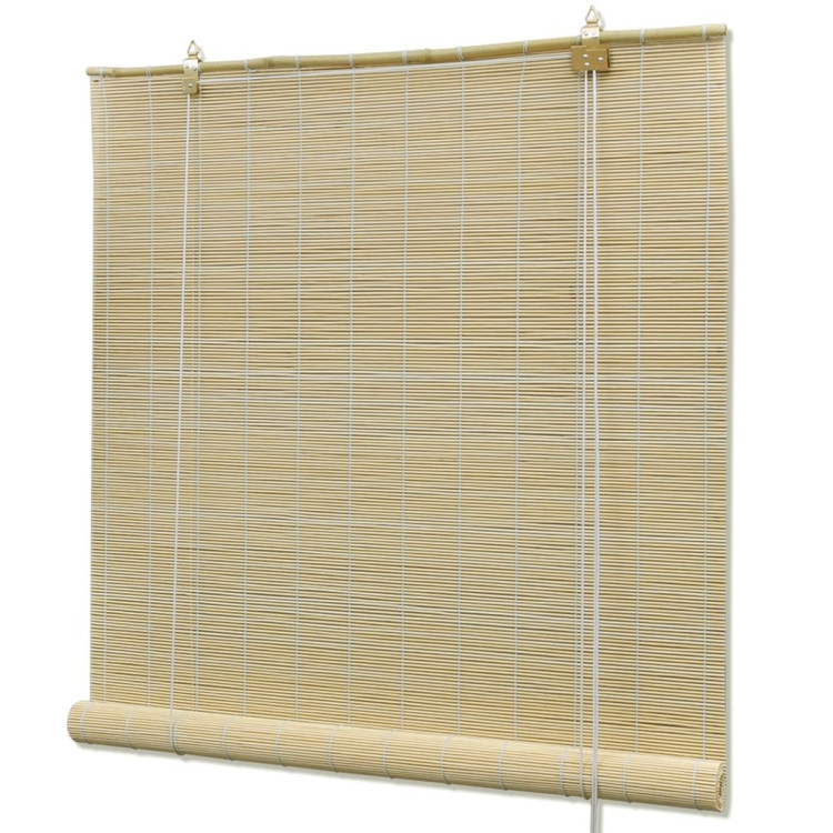 Natural Bamboo Roller Blinds 100 X 160 Cm image 2