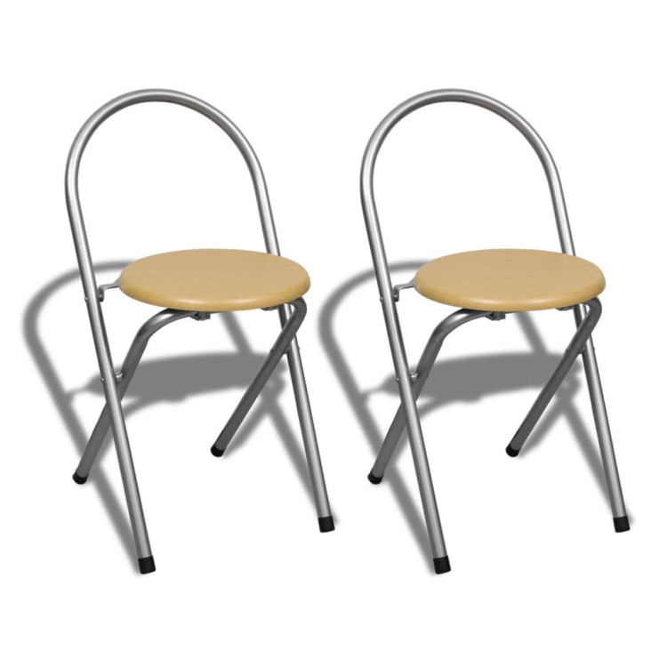 Foldable Breakfast Bar Set With 2 Chairs image 6
