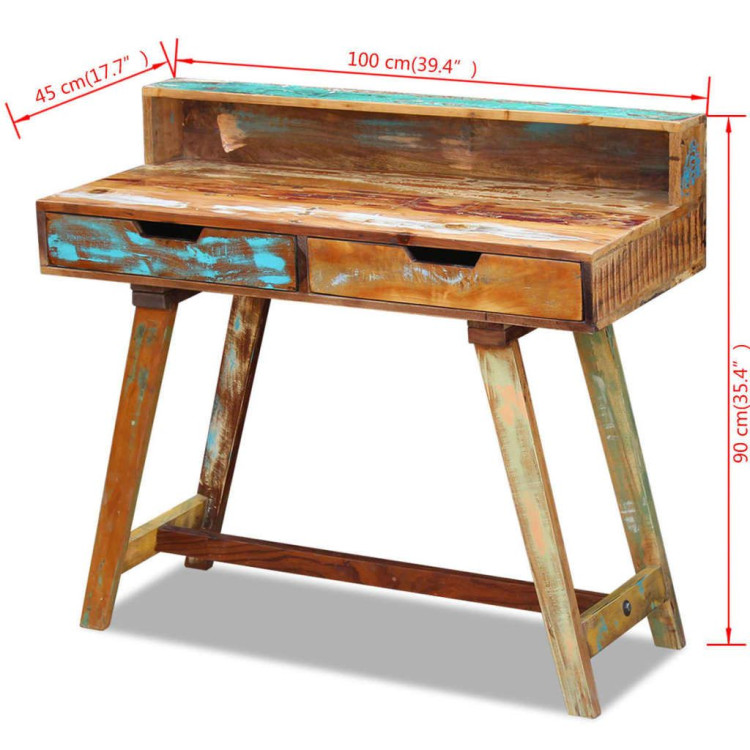 Desk Solid Reclaimed Wood image 9