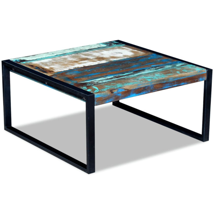 Coffee Table Solid Reclaimed Wood 80x80x40 Cm image 4