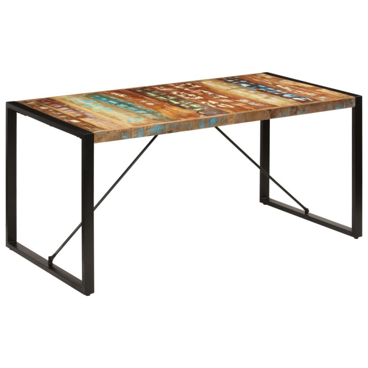 Dining Table 160x80x75 Cm Solid Reclaimed Wood image 12