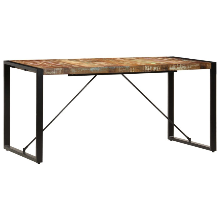 Dining Table 160x80x75 Cm Solid Reclaimed Wood image 4