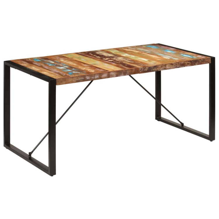 Dining Table 160x80x75 Cm Solid Reclaimed Wood image 10