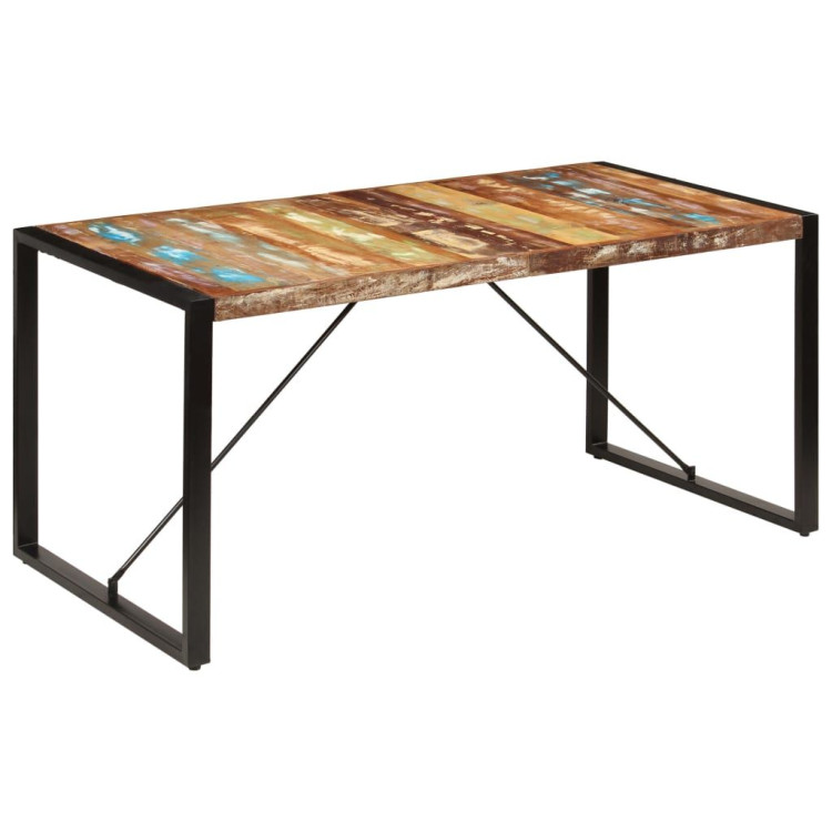 Dining Table 160x80x75 Cm Solid Reclaimed Wood image 11