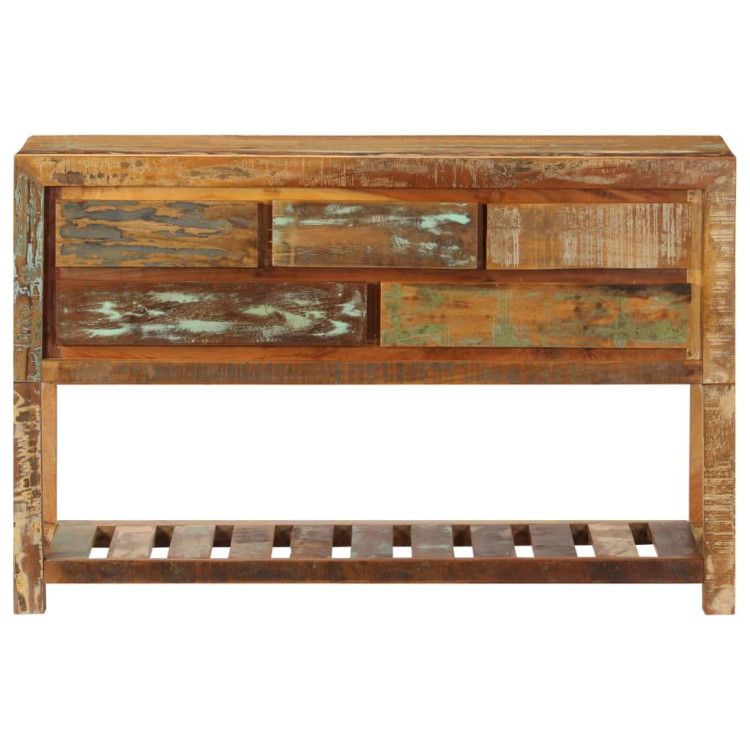Sideboard 120x30x75 Cm Solid Reclaimed Wood- Natural image 3