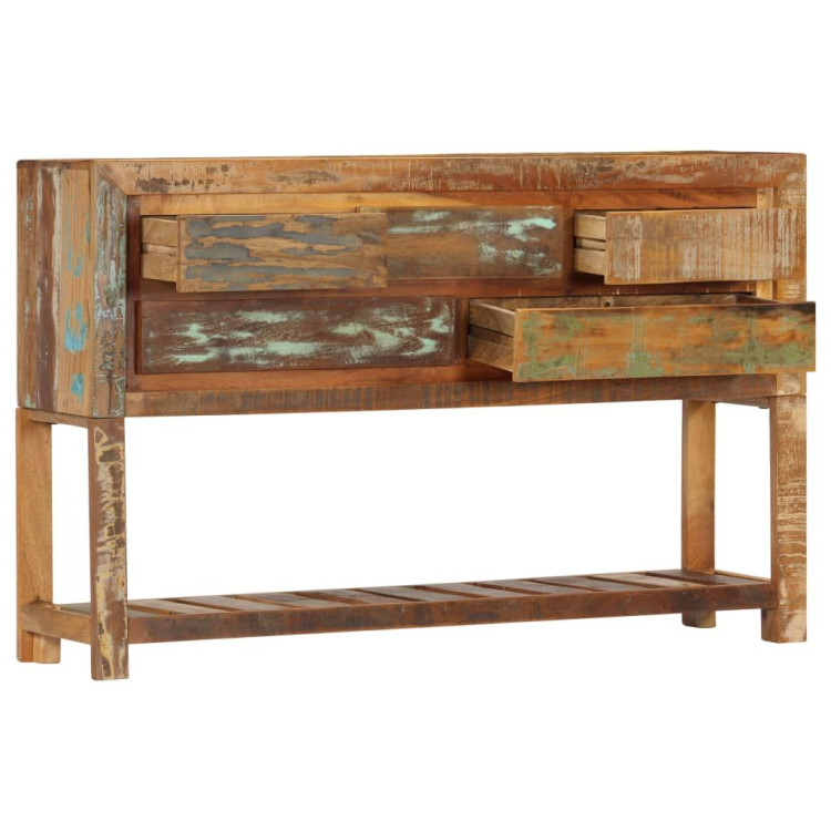 Sideboard 120x30x75 Cm Solid Reclaimed Wood- Natural image 5