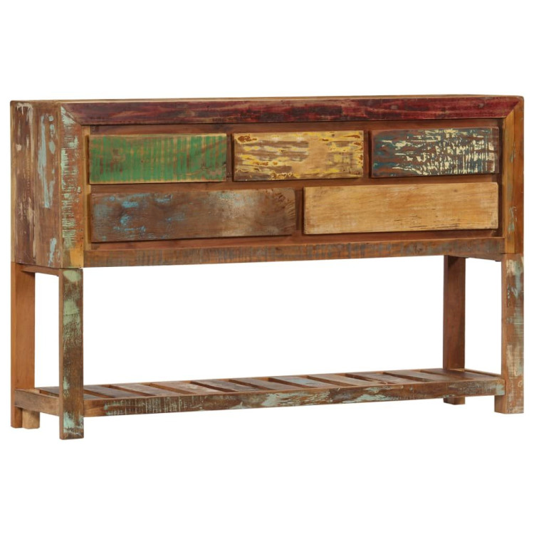 Sideboard 120x30x75 Cm Solid Reclaimed Wood- Natural image 10