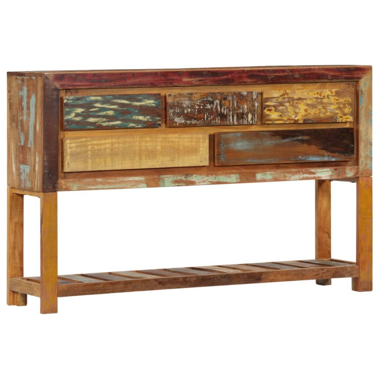 Sideboard 120x30x75 Cm Solid Reclaimed Wood- Natural image 11