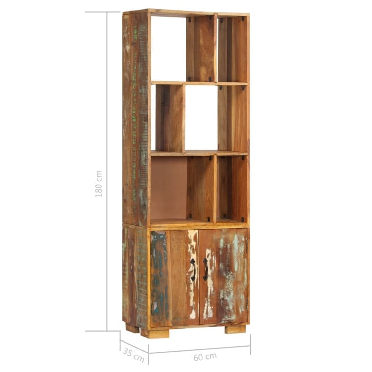 Bookshelf 60x35x180 Cm Solid Reclaimed Wood image 8