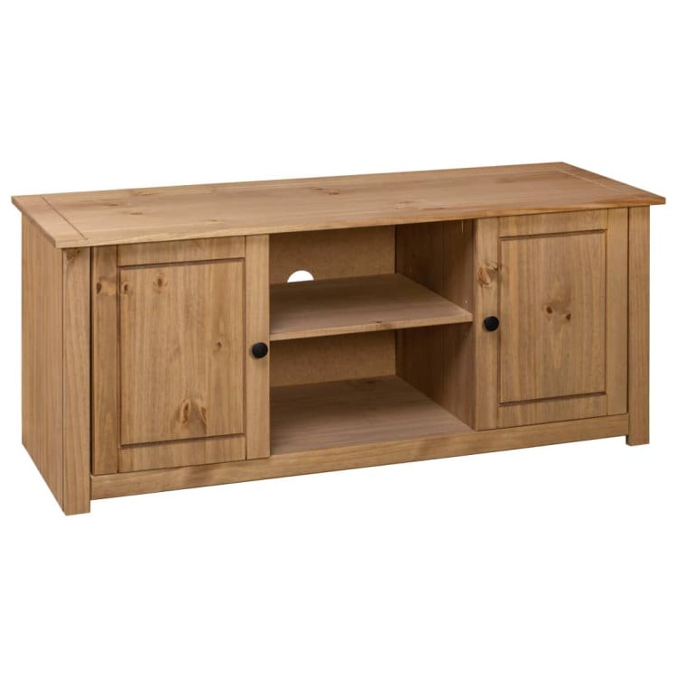 Tv Cabinet 120x40x50 Cm Solid Pine Wood Panama Range image 7