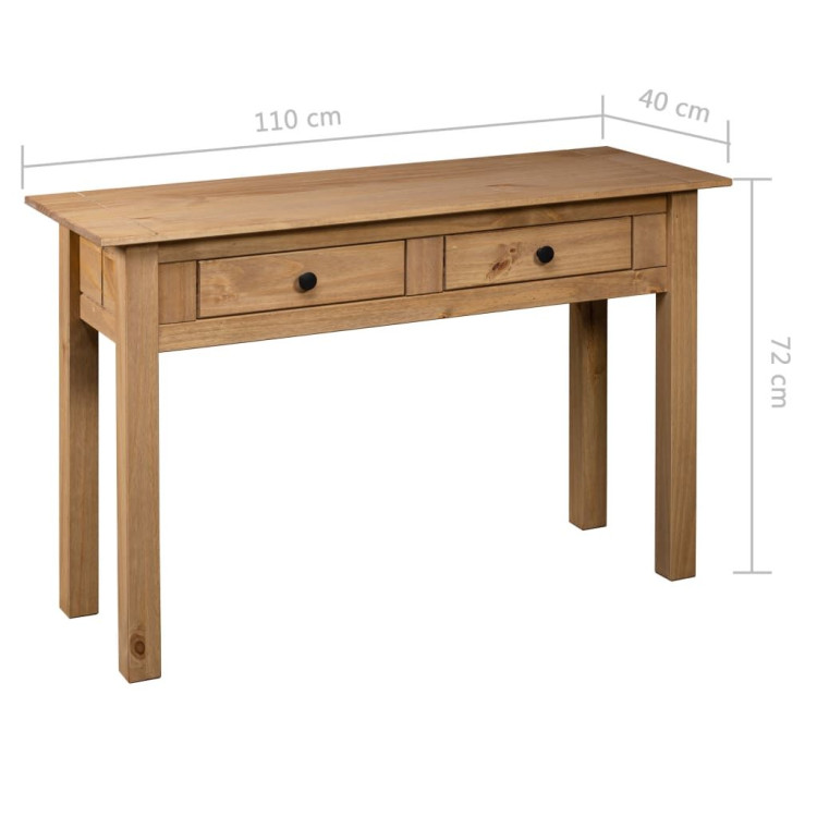 Console Table 110x40x72 Cm Solid Pine Wood Panama Range image 10