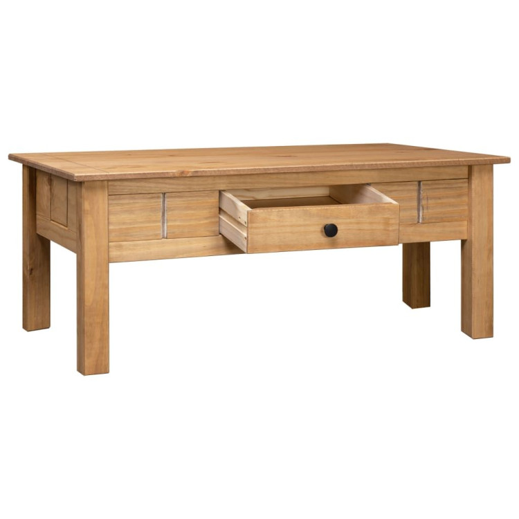 Coffee Table 100x60x45 Cm Solid Pine Wood Panama Range image 4