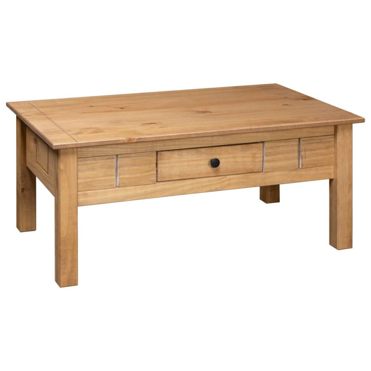 Coffee Table 100x60x45 Cm Solid Pine Wood Panama Range image 5