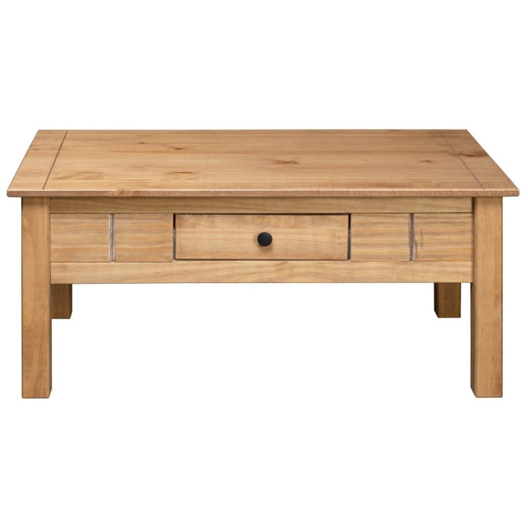Coffee Table 100x60x45 Cm Solid Pine Wood Panama Range image 6