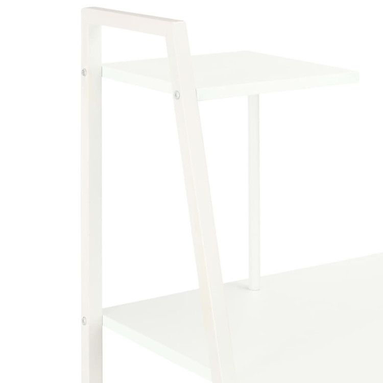 Desk With Shelving Unit White 102x50x117 Cm image 6