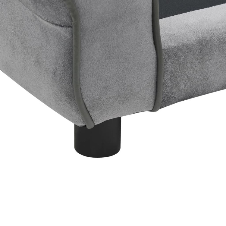 Dog Sofa Grey 72x45x30 Cm Plush image 9