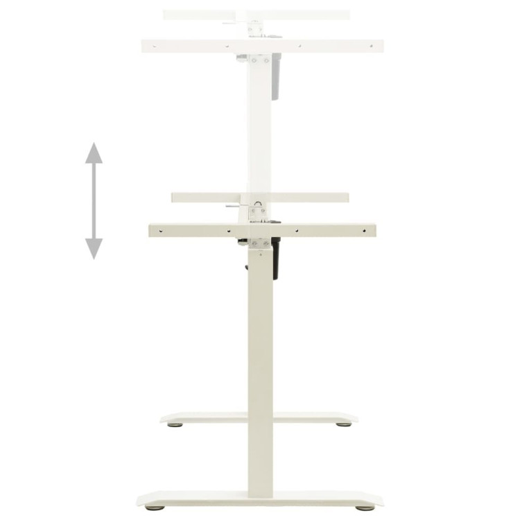 Electric Motorised Standing Desk Frame Height Adjustable White image 5
