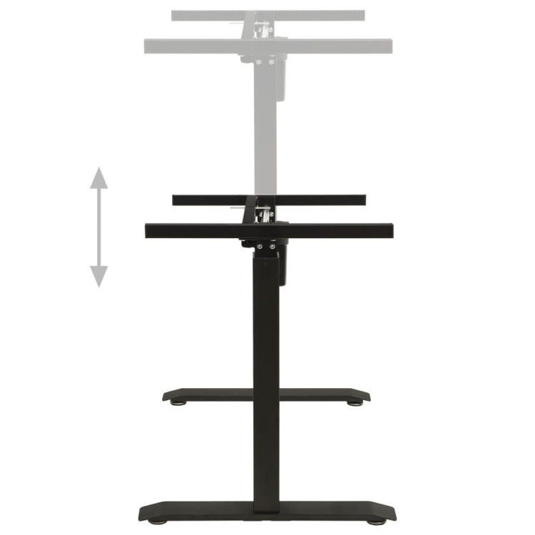 Electric Motorised Standing Desk Frame Height Adjustable Black image 5