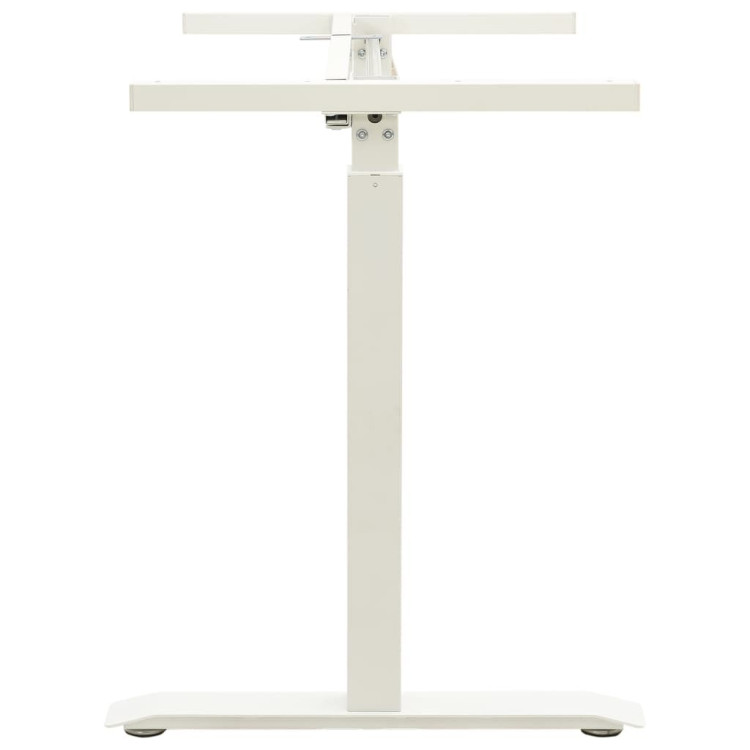 Manual Height Adjustable Standing Desk Frame Hand Crank White image 5