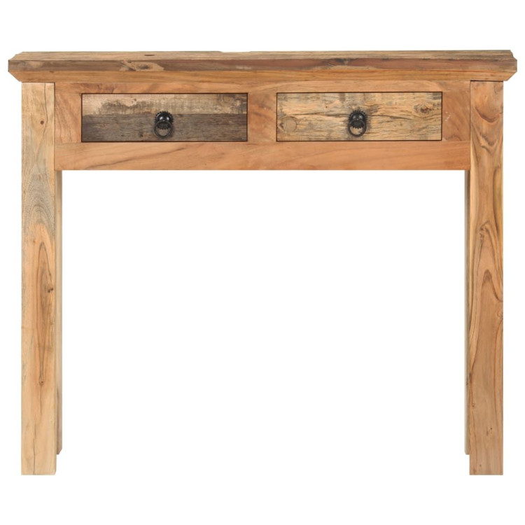 Console Table 90.5x30x75cm Solid Acacia Wood And Reclaimed Wood image 5